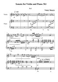 Sonata for Violin and Piano No.1